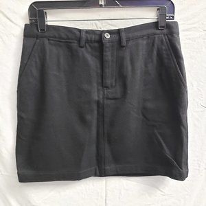 Ralph Lauren Sport Sz 4 (S) Black Womens Mini Skirt Wool Blend Back Pocket 1032